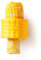 Chef'n Cob Corn Stripper, Sweetcorn Kernel Remover Tool, Yellow, 7 x 5 cm