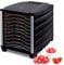 BioChef Arizona Food Dehydrator with 6, 8 or 10 Stainless Steel Trays and 24hr Digital Timer. Fruit Dryer Machine + Non Stick Trays, Mesh Sheets and Drip Tray (Black) (Black, 10 Tray)