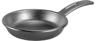 Lodge Bold Sartén de hierro fundido sazonado de 8 pulgadas, utensilios de cocina de diseño, color negro