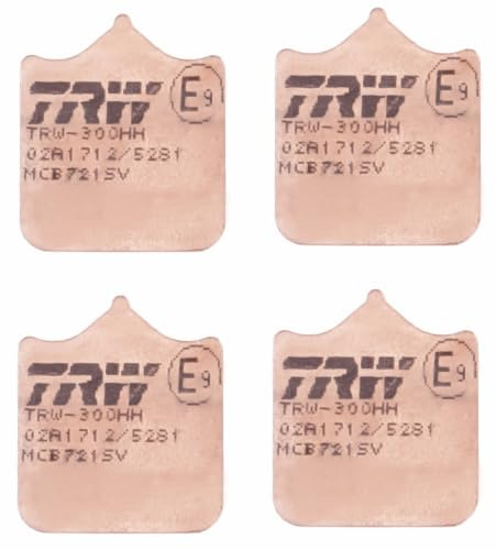 TRW MCB721SV Brake Pad Set Disc Brake Sinter Street Compatible for Moto Guzzi GRISO 8V 2007 - Front Axle and Other Vehicles