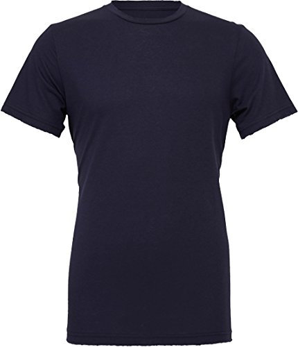Canvas Unisex Jersey Crew Neck T-Shirt / Mens Short Sleeve T-Shirt (M) (Navy Blue)