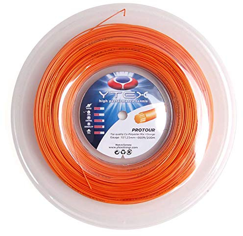 Y-TEX CORPORATION Ytex Protour Tennisschläger String (Gauge 17l-1.20 mm), Orange