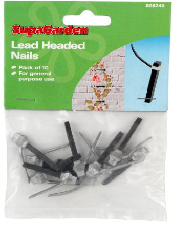 SupaGarden Lead Headed Nails 12Pcs | Malleable Training Tool, Accommodation for Growth, Long-lasting Support, Weather-resistant