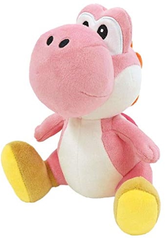 Nintendo Little Buddy Toys Offizielles Super Mario Yoshi Plüsch, 15,2 cm Pink