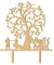 WINOMO Cake Topper Hochzeit Holz Mr & Mrs Tortendeko Herz Baum Braut und Bräutigam Cake Topper Tortendekoration Hochzeitsdekoration