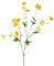 artplants.de Künstliche Butterblume Nora, 12 Blüten, 3 Knospen, gelb, 70cm - Deko Blume