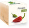 Feel Green - Ecocube, Peperoncino Certificato bio, Idea Regalo (100% Ecologica), Kit per Far Crescere la Propria pianta, Piante in cubi di Legno da 7,5 cm, Prodotto in Austria