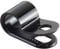 GTSE 100 Pack of Black Nylon P-Clips, 6.3mm (1/4) Diameter, Plastic Cable Clips