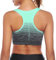 Sykooria Damen Sport BH Gepolstert Bustier Damen BH ohne Buegel Racerback Push up BH mit Farbverlauf Sport Top für Yoga Fitness, Grün, XL