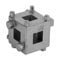 Car Rear Disc Brake Piston Retractor Tool, Disc Brake Piston, Car Rear Disc Brake Piston Retractor Tool Wind Back Cube Calliper Adaptor Silver
