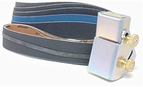 Super Strop Knife Sharpening Angle Guide with 5 Pack 1X30 Sharpening Sanding Belts