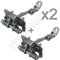 STARKIT PERFORMANCE Lot de 2 tirants de porte compatibles pour C3 (2002-2009) arret de porte avant gauche et droit | 9181H1 | 9181N0