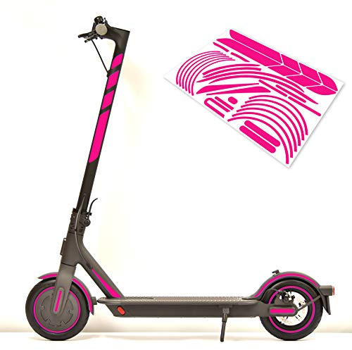 m2medien Aufkleber-Set (30-teilig) Sticker-Set auf 35x24cm Bogen geeignet für Xiaomi Mi Scooter 1S Pro 2 E-Scooter