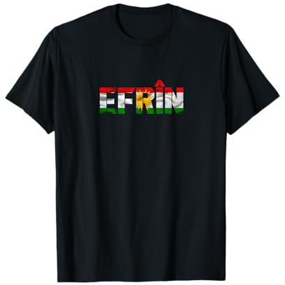 Kurdistan Rojava Afrin Flagge Home Kurds Kurde Kurdisch T-Shirt