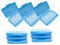 Wenplus 10er-Pack Zahnwachs Mundpflege Kieferorthopädie Wachs für Zahnspangenträger - Blaue Farbe Mint Duft S