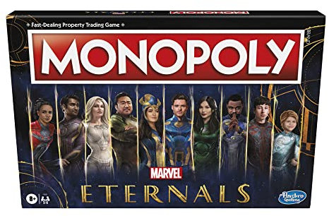 Monopoly: Marvel Studios' Eternals Edition Board Game for Marvel Fans, Kids Ages 8 and Up