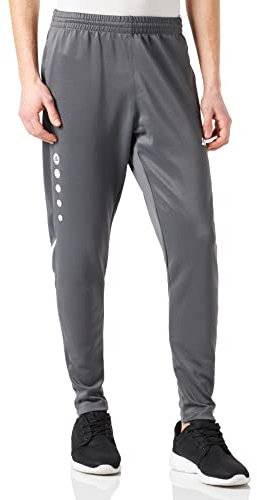 JAKO Herren Trainingshose Challenge, Anthra Light/Weiß, XXL