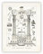 Franc-maçon graphique Vintage affiche franc-maçonnerie dessin à la main peinture impressions sur toile le tableau maçonnique photo maison mur Art décor-40x50 cm pas de cadre