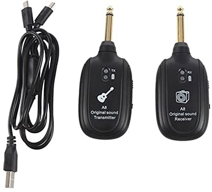 RIWPKFH Wireless Guitar System 4 Channels Guitar Transmitter Receiver For Electric Guitar Bass Violin