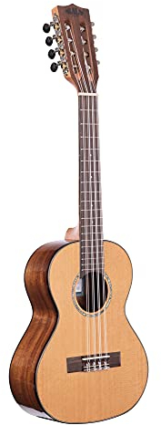 Kala Tenor-Ukulele mit massiver Zedernoberfläche, Akazienholz, 8 Saiten