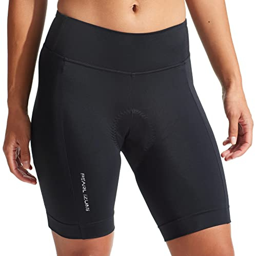 PEARL IZUMI Women Biker Shorts - W Escape Quest Cycling Shorts, Black Phyllite Texture Design, Comfortable Fit