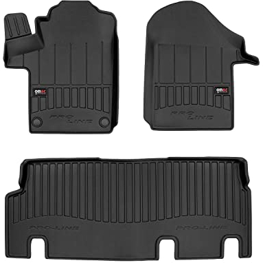 OMAC Gummi Fußmatten für Mercedes Vito W447 2014-2025 Premium Gummi Schwarz 3tlg