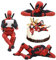 Deadpool Muñeca Decoración, Mini Doll Decoraciones Pasteles, 3 Piezas Deadpool Anime Acción Figura, Figuras Set Cake Topper, Infantiles Adorno para Tarta, para fiestas de cumpleaños