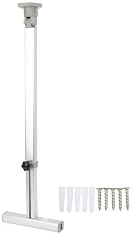Support de Barre Pliable pour Camping Car 590 à 775 Mm Réglable en Hauteur T Anodisée Pieds Table Cars Caravanes