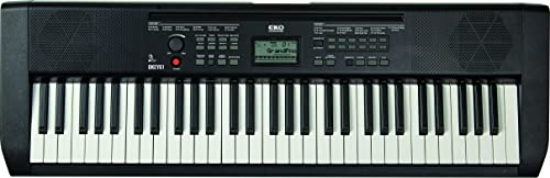 EKO KEYBOARDS - OKEY61, Tastatur 61 Tasten 5 Achte, Farbe Schwarz
