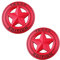 2 Stück Texas Star Emblem Texas Edition Autoabzeichen für Auto-Seitenaufkleber Aufkleber (rot)