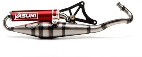 POT SCOOT YASUNI Z VERNI POUR PIAGGIO 50 ZIP 2T, TYPHOON, NRG-GILERA 50 STALKER, RUNNER, DNA (SILENCIEUX ROUGE) -TUB418R-