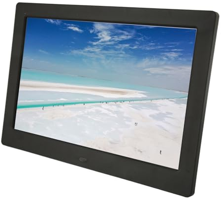 Digitaler Bilderrahmen, 10 Zoll HD Touchscreen WiFi Digitalfotorahmen mit APP Steuerung, Freigabefunktion (Black)