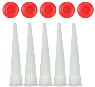 Silikon-Rohr-Düsenkappen, verschließbare Kartuschen, Ersatzdüsen, Schraubabdeckung für Silikon-Dichtung, Ersatzdüsen