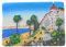 Kühlschrankmagnet mit 3D-Motiv, Motiv: Nizza, Frankreich, Reise-Souvenir, Küche, Kühlschrankmagnet, Dekoration, handbemalt