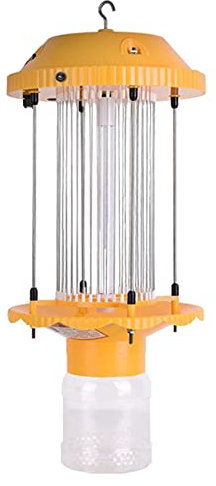 Killer Solare UV per Mosche da Esterno, Zapper per Insetti ad Alte Prestazioni, Lampada per disinfestazione da frutteto con Vibrazione di frequenza, Impermeabile IPX7, Lampada per zanzare per Alleva