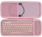 Lebakort Dur Étui Housse Cas Compatible avec Logitech Pebble 2 Combo K380s K380 Clavier sans Fil et M350s M353 Souris (Rose)