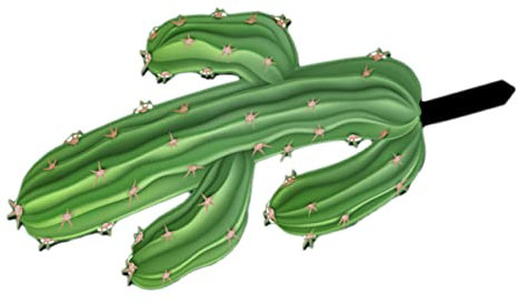 KITANDOVE Estaca De Jardín De Acrílico Finamente Elaborada Adorno De Cactus para Patio Decoración De Césped para Exteriores