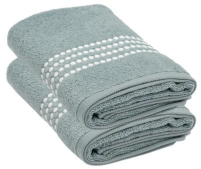 Maisonette Classy Badehandtuch Groß (70x140cm, 2er Pack) - 100% Baumwolle Mintgrün Handtücher für Dusche, Sauna