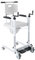 Konfiur Patientenlifter-Transferstuhl(Sitzhöhe 43-65 cm), Toilettenstuhl mit Rollen für Senioren, 66 * 55 * 93cm Rollstuhl Max Tragfähigkeit: 120kg, Transferhilfen für Patientenlifter