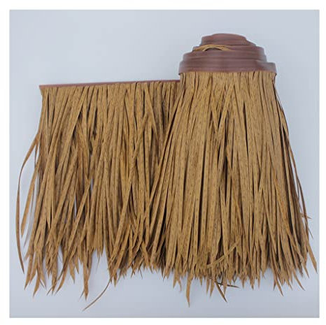 Rollo de techo de paja de palma artificial para decoración de césped Tiki, bar, cabaña, césped, 50 x 100 cm, rollo de paja amarillo, ideal para lanchas de patos, techos de paja, techos decorativos,
