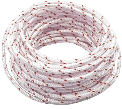 10 Mètres 5mm Cordon de Traction pour Corde de Démarrage Corde Lanceur Tondeuse Corde de Rechange pour Démarreur pour Tondeuse à Gazon Tronçonneuse Compatible avec Stihl Craftsman Husqvarna