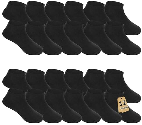 Geyuwoz 12 paires de chaussettes en coton pour enfants 31-34 garçons et filles chaussettes de sport respirantes à motifs multicolores chaussettes mignonnes 7-9 ans