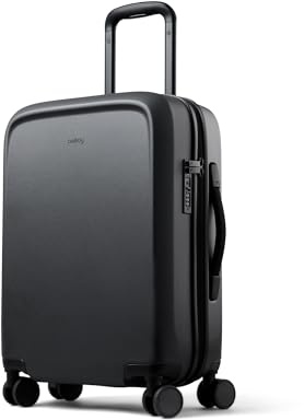 Bellroy Transit Carry-On Large, Hard Shell Luggage - Black | 46L carry-on luggage with a hard shell and removable packing cells for smooth travel