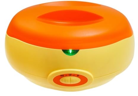 Paraffinbad Set, Paraffinbad für Hände und Füße 4400ml 200W, versorgt die Haut mit Feuchtigkeit, Paraffinwachsmaschine für Trockene, Raue Hau, Orange