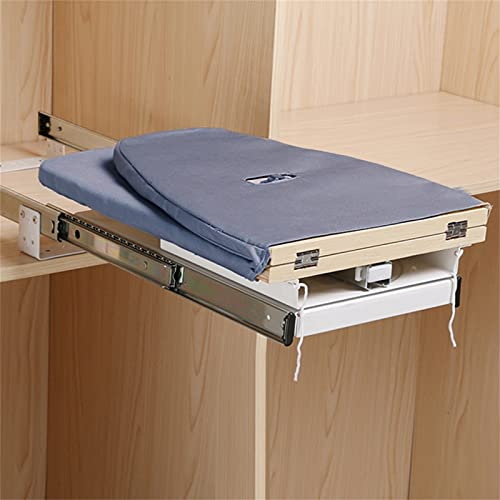 Extendable Ironing Board - 180° Foldable Cupboard Pull-Out Sleeve Table, Rotatable Ironing Shelf for Drawer & Wardrobe, Space-Saving Ironing Solution