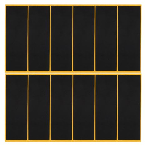 Holibanna Schwarzes Schaumstoff Griptape Einfach zu Kleben 12 Stück Rutschfestes Zubehör Ersatz für Altes Fingerboard Gripband für Finger Skateboards