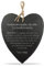 Schieferherz mit Gravur Definition Seelenverwandte - Personalisiert mit [Wunschnamen] - Schiefertafel - 23 cm x 27 cm x 0,6 mm - mit Jute Band zum Aufhängen