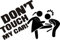 NetSpares Plott Aufkleber Don't Touch My Car Lady Edition Autoaufkleber Sticker Fun