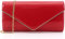 Dexmay Clutch aus Lackleder, glänzend, für Damen, Rot/Ausflug, einfarbig (Getaway Solids), Medium