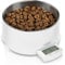 Futternapf und Trinknapf Edelstahl mit integrierter Waage - Hundenapf - bis 5 kg - herausnehmbarer Napf 1000 ml - Tara Zuwiegefunktion - LCD Display - für Hunde und Katzen - Barfer - Fressnapf